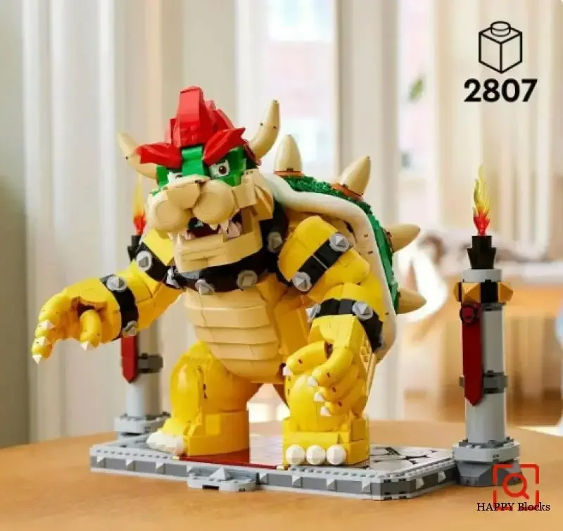 2807 PCS The Mighty Bowser Building Blocks Bricks Boys Birthday Christmas Girls Toys Compatible 71411 building block toys building toy set