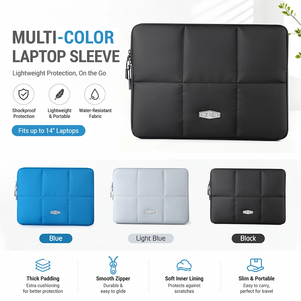 Shockproof Waterproof Laptop Sleeve - Portable Protective Case