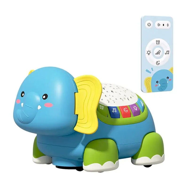 

Musical Projector Toy Cute Sensory Elephant Educational With Light Early Development Toys With Star Night Projection For Kids