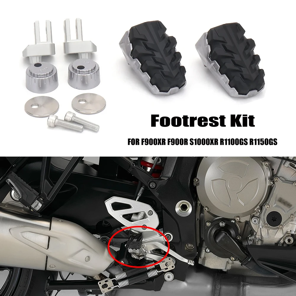 

Motorcycle F900XR F900R F 900 R XR 2019-2024 Foot Pegs Pedals Footrest Mount Kit For BMW R1150GS Adventure R1100GS S1000XR