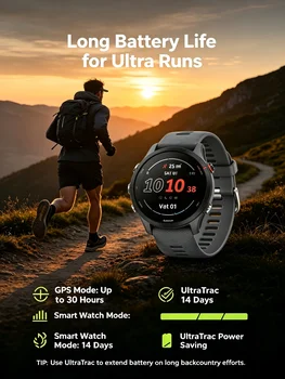 Garmin Forerunner 255 46mm Sports Smartwatch with 1.3-Inch Color Screen, 14-Day Battery, Calorie Monitor, RAM, Bluetooth, Wi-Fi, 5ATM Water Resistant 2