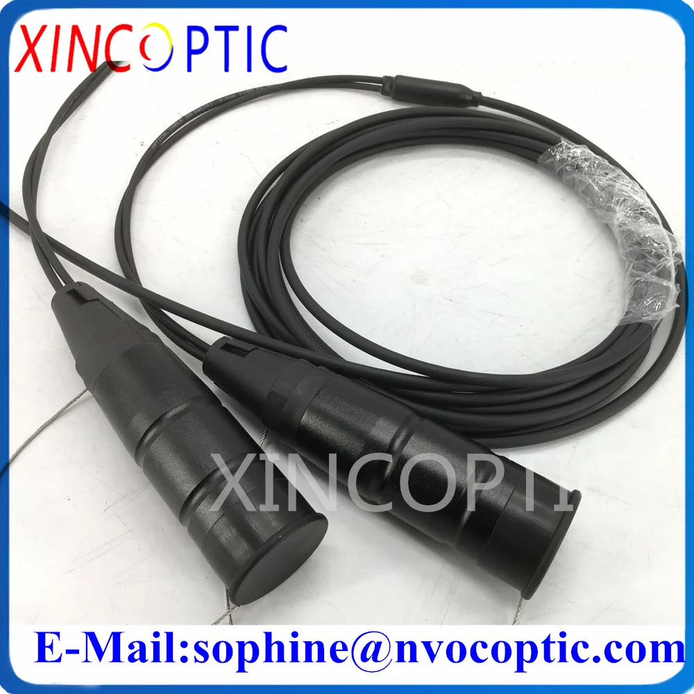 Sm,2Core, G657A, Blindati Lszh Cavo Nero, 3.0 Millimetri, 2 In Fibra Di Pdlc-Pdlc 60/70/80/90/100M Lc-Lc Fibra Blindato Ottica Patch Cord Cavo
