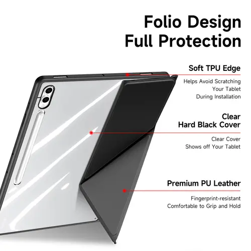 For Samsung Galaxy Tab S10 Ultra / Galaxy Tab S9 Ultra / Galaxy Tab S8 Ultra Case DUX DUCIS Magi Series Detachable Origami Stand - Image 6