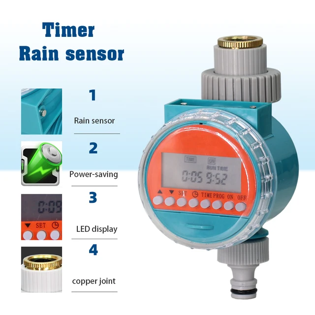 Kerti Esőérzékelő Öntözési Időzítő Növények Csepegtető Öntözővezérlő Rendszer Automatikus Sprinkler Eszköz