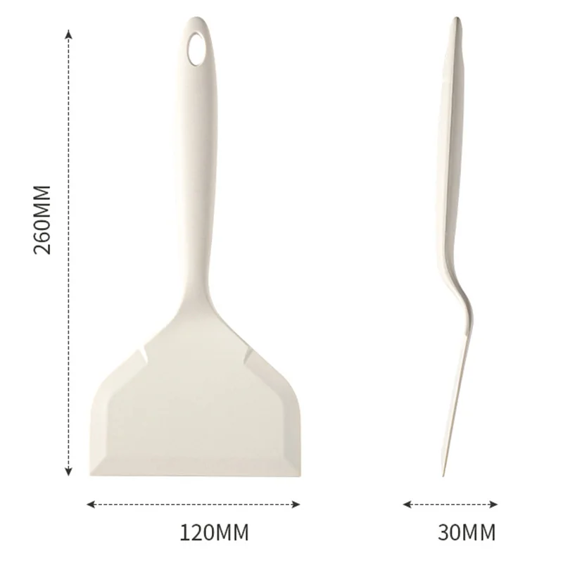Description Picture 2 of itemWide Silicone Spatula Shovel Turner Nonstick Fried Shovel Fish Silicone Spatula Flexible Turner Nonstick Cookware Egg Tamagoyaki