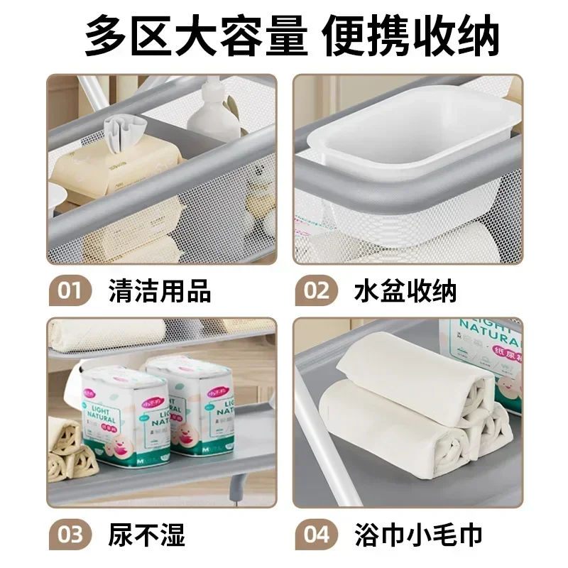 Diaper Table Baby Care Table Newborn Baby Diaper Changing Massage Foldable