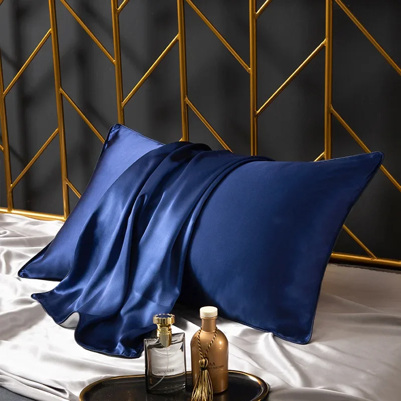 AAAAAA(6A) 25 Momme Natural Mulberry Silk Pillowcase Luxury Silky Envelope Pillow Case for Hair and Skin 48X74CM