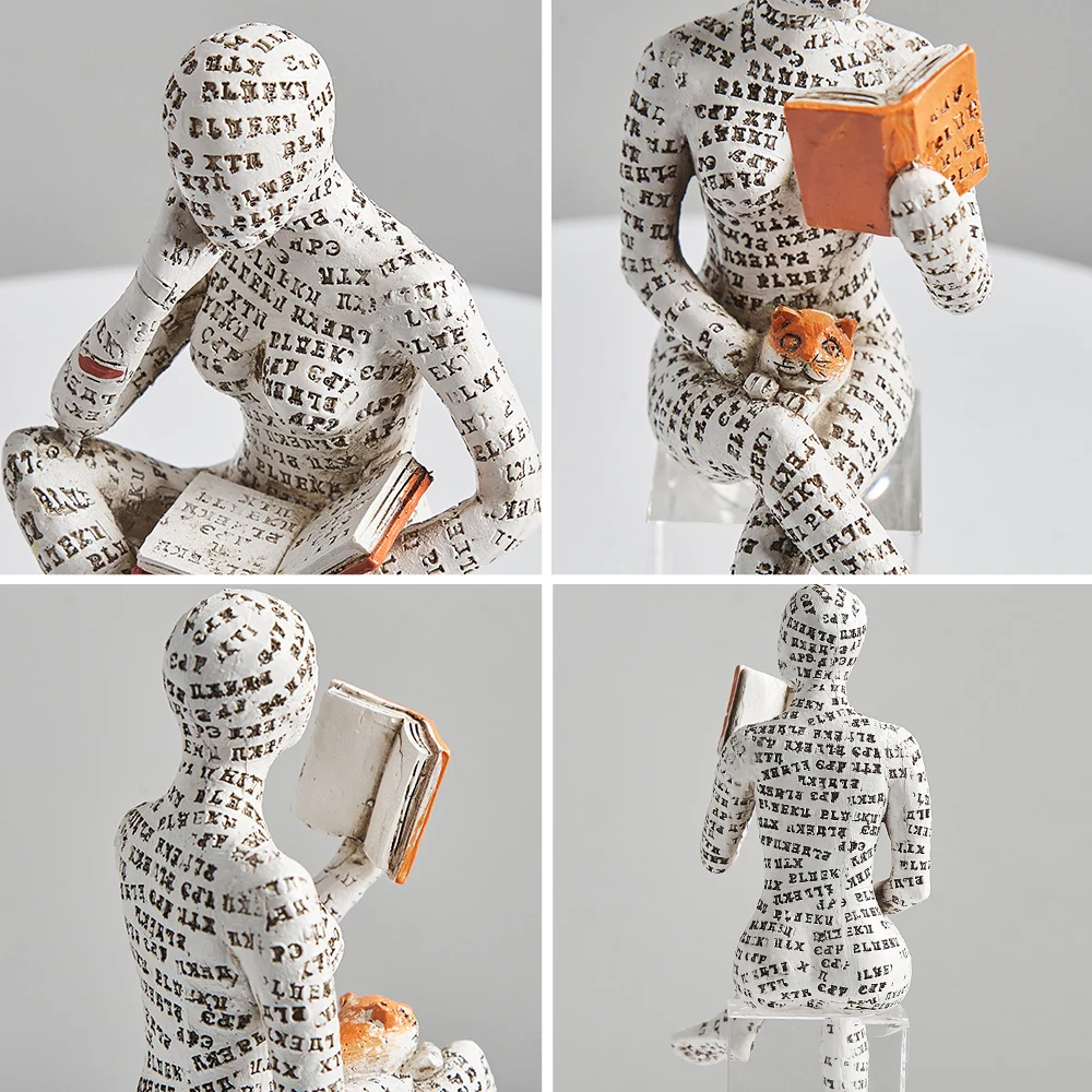Creative Desk Stationery Decoration Resin Abstract Figure Sculpture Decoration Home Decor Statue Mummy Figurines Accessories