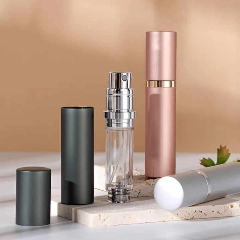 Perfume Atomizer 10ml 5ml Portable Liquid Container For Cosmetics Traveling Mini Aluminum Spray Empty Refillable Bottle
