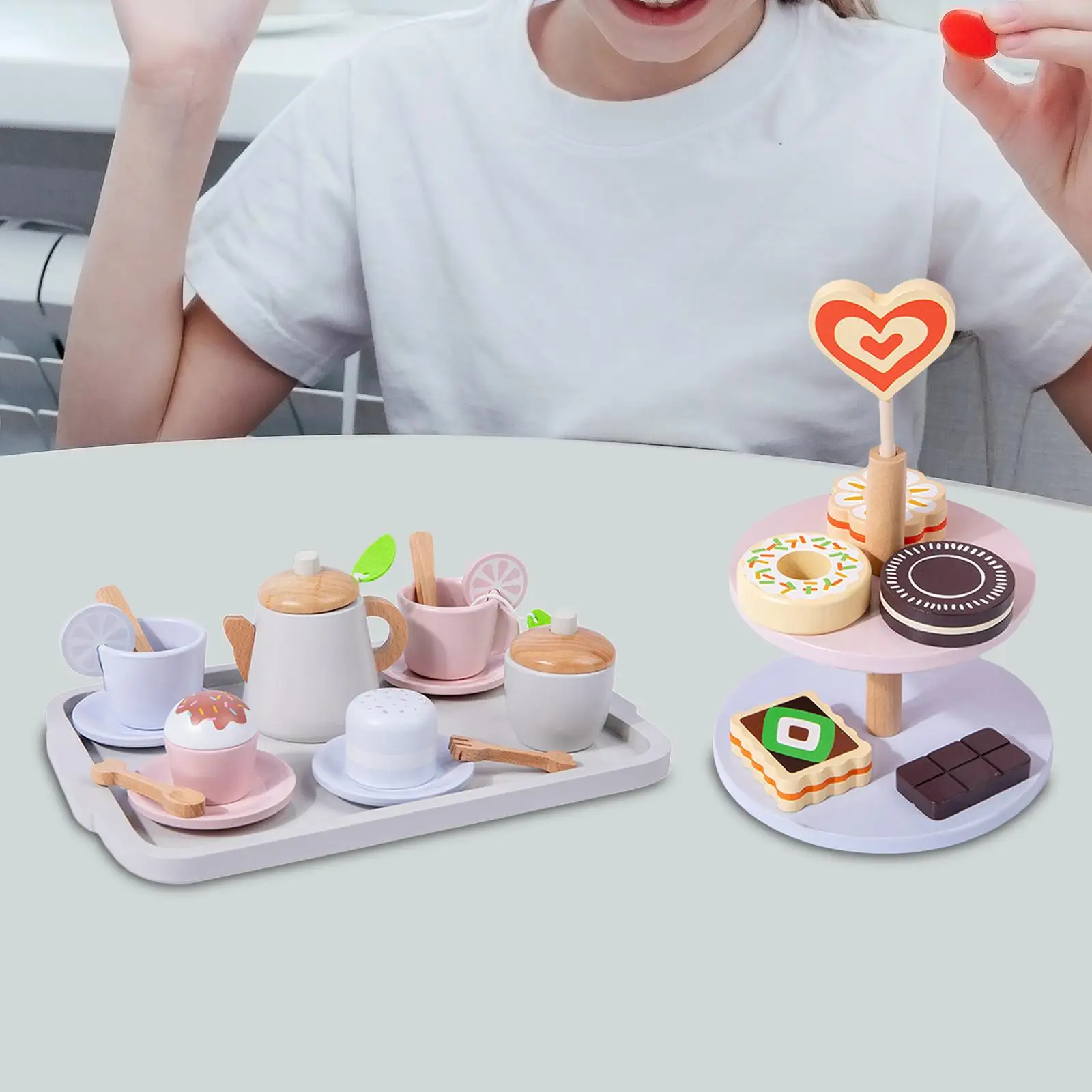 

Кухонная игрушка для ролевых игр, деревянный десертный торт, игровой набор, игрушки для детей