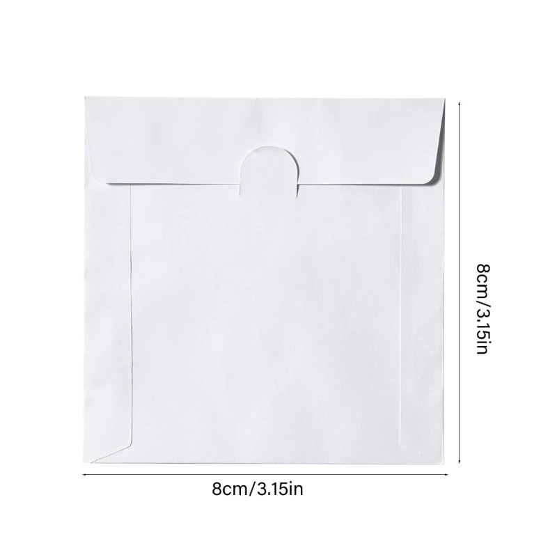 100Pcs 8cm 보호 종이 슬리브 투명 VCD 패키지 홈 시네마 액세서리용 휴대용 보관 상자