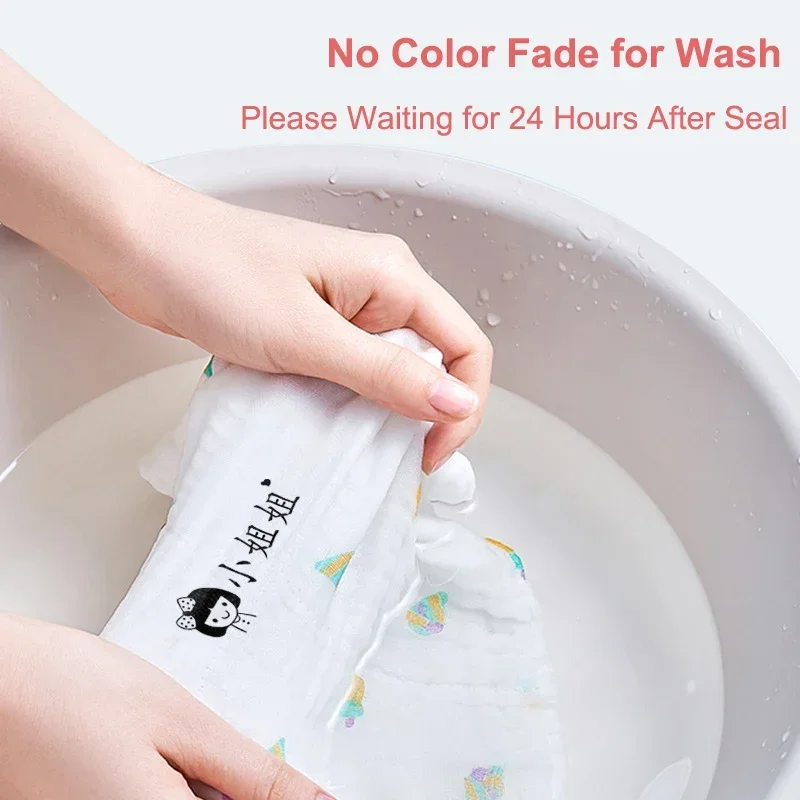 Children name seal custom double-layer black and white ink student's stamp kindergarten clothes waterproof name sticker stamp