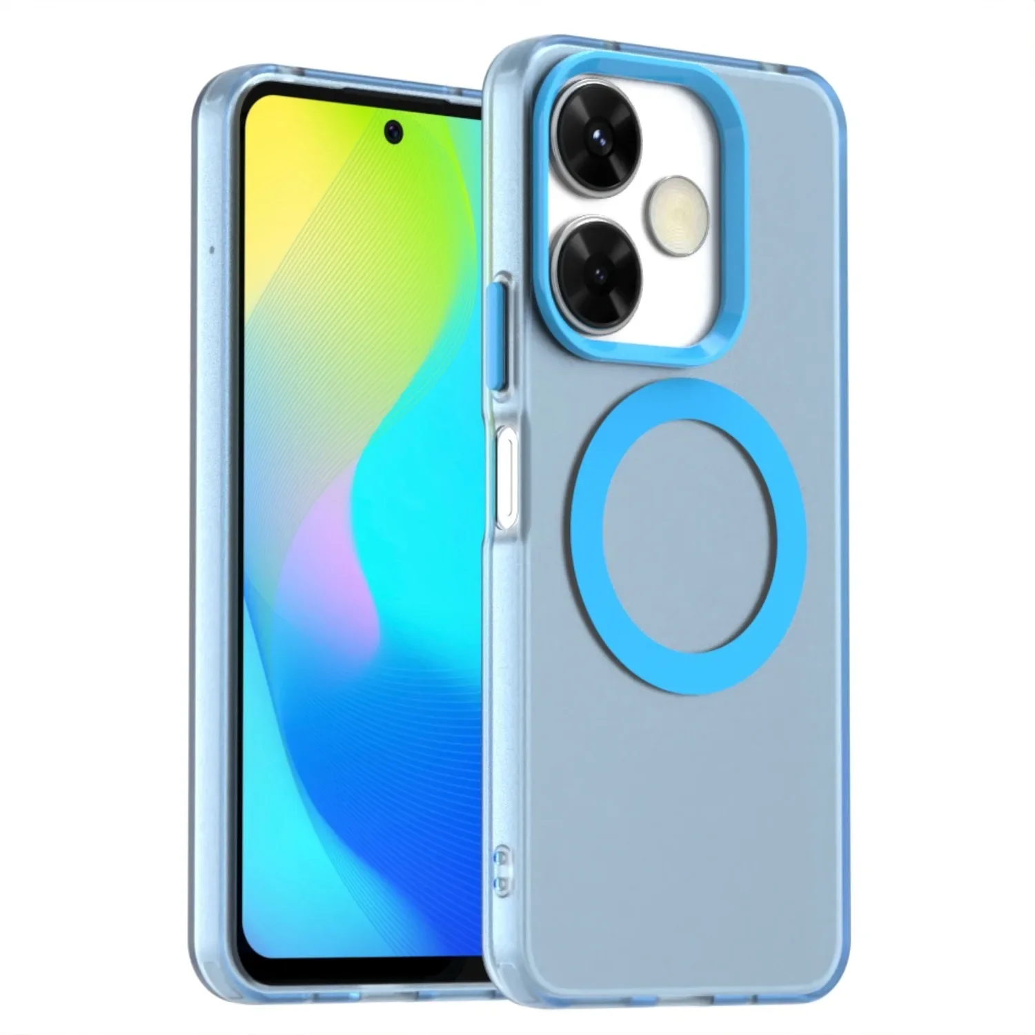 Matte Candy Magnetic Wireless Charging Transparent Case