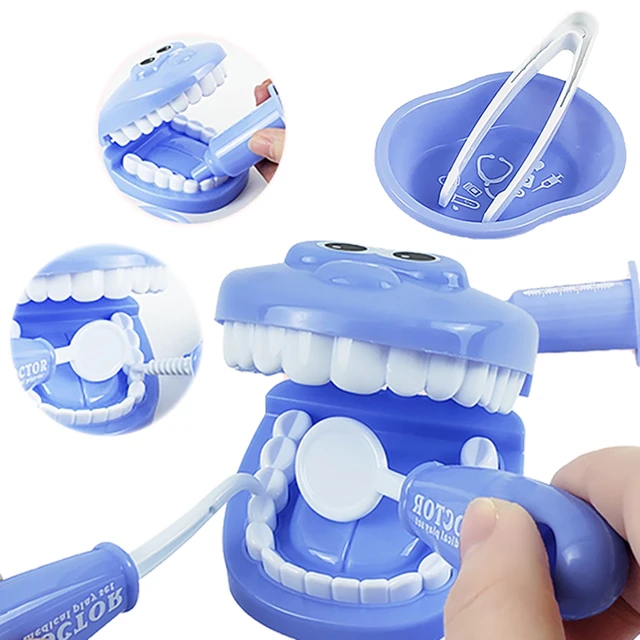 Ensemble de jouets de médecin pour bébé, ensemble de jeu pour enfants,  jouets de dentiste, modèle de dentiste, simulateur de simulation, examen  dentaire, 9 pièces - AliExpress