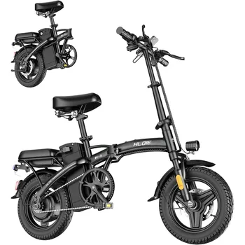 Adult folding electric bicycle, 400W (peak 500W) motor, 23MPH maximum speed foldable, 48V12AH battery 35 miles per hour 1