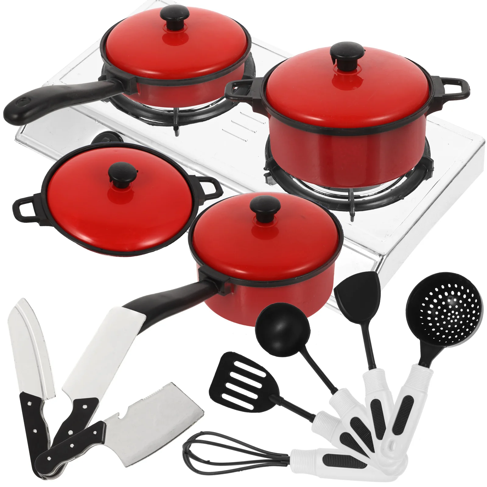 Kids Classic Pretend Play Kitchen Toys Children Funny Simulation Utensils Cooking Pots Dishes House Game Baby Gifts 6