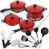 Kids Classic Pretend Play Kitchen Toys Children Funny Simulation Utensils Cooking Pots Dishes House Game Baby Gifts 6