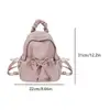 Pleated Women Backpack Cute School Bags for Girls Students Schoolbag Teens Ruched Casual Book Bag Mochila Nylon Travel Backpack 6