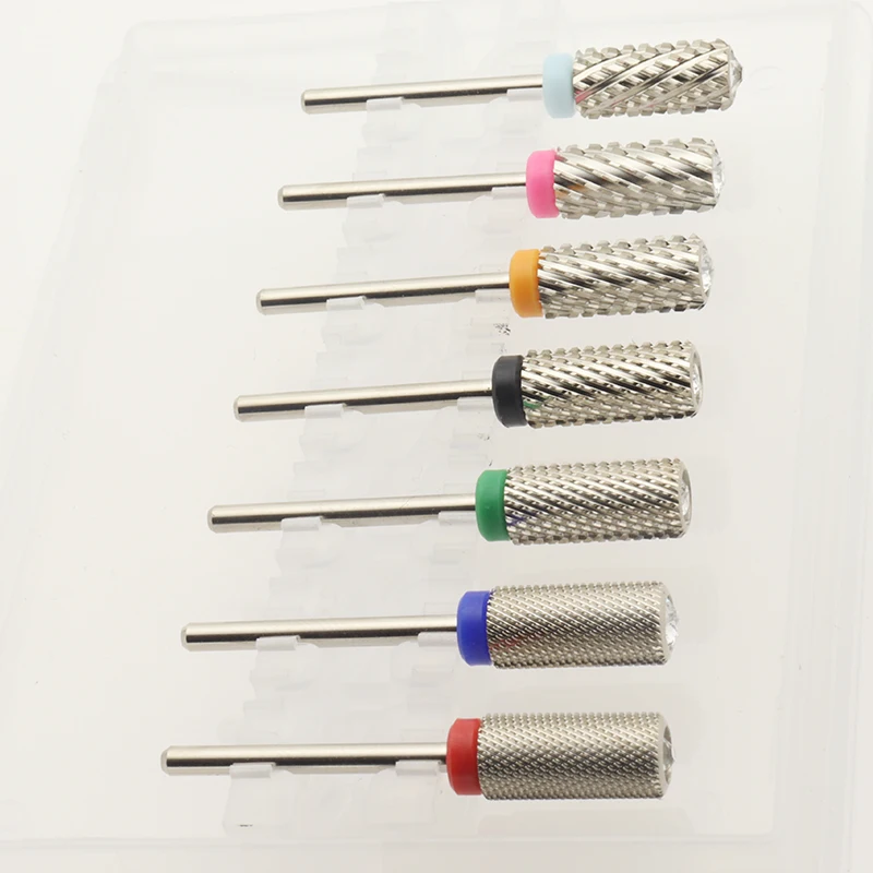 전문가용 대형 콘형 실버 카바이드 네일 드릴 비트 ? 빠른 네일 쉐이핑 및 젤 제거를 위한 내구성 있는 텅스텐 네일 비트
