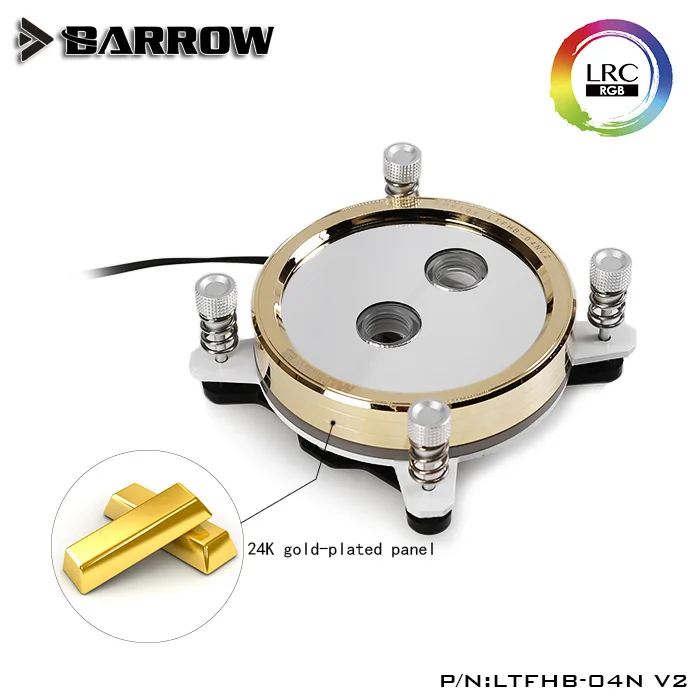 Barrow Gold Cpu Water Block Uso Per Intel Lga1150 1151 1155 1156 1200/ X99 2011 / Amd Am3 Am4/Radiatore 5V Gnd A 3Pin Hearder