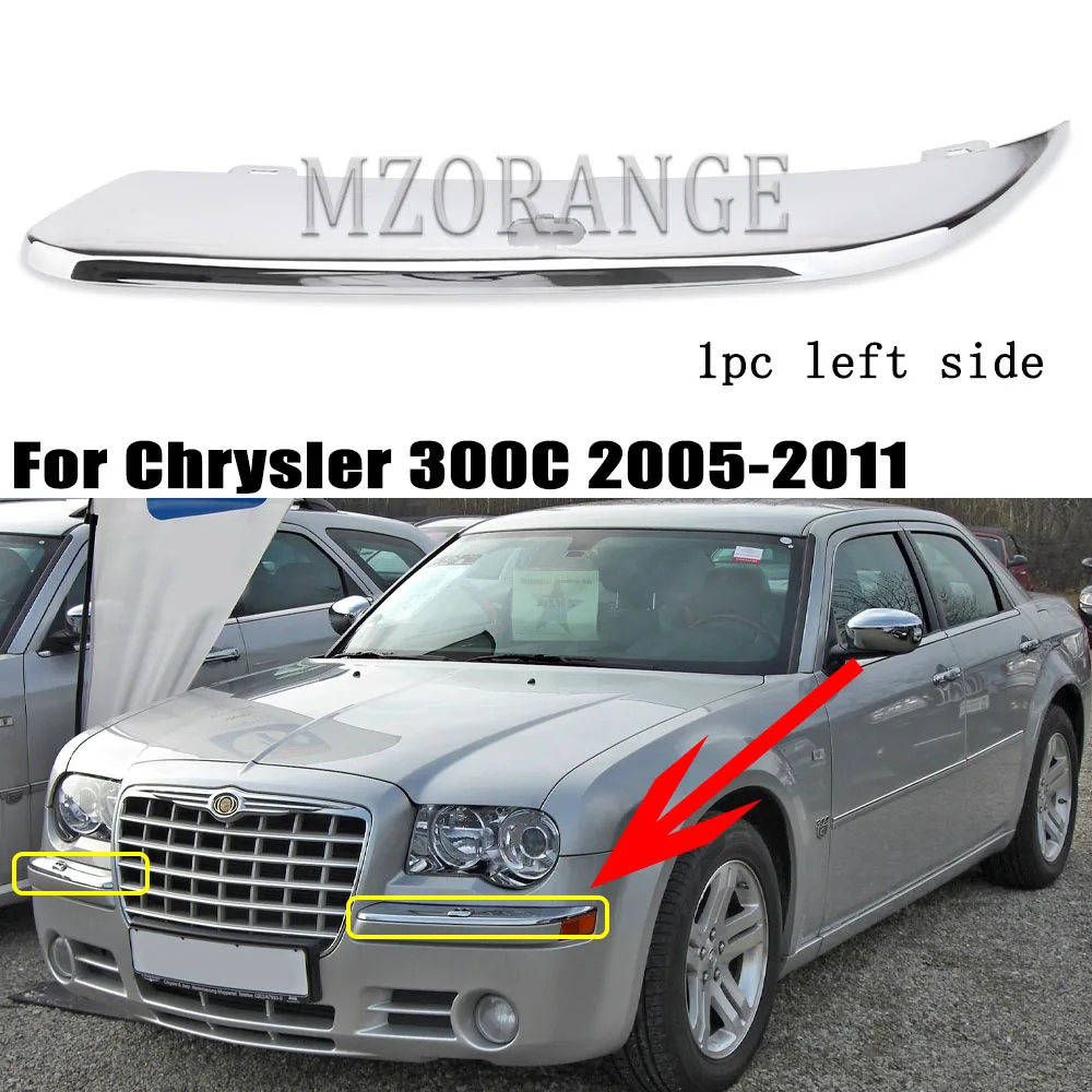 Chrome Front & Back Roof Trim Molding For Chrysler - 2-Piece Set With 5-Year Warranty 3 thumbnail image