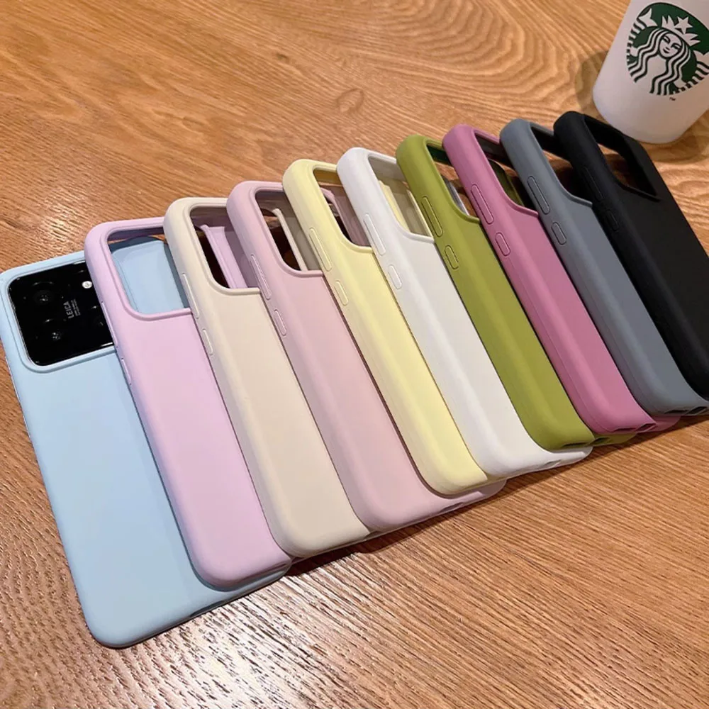 Soft Liquid Silicone Shockproof Colorful Luxury Back Case Cover