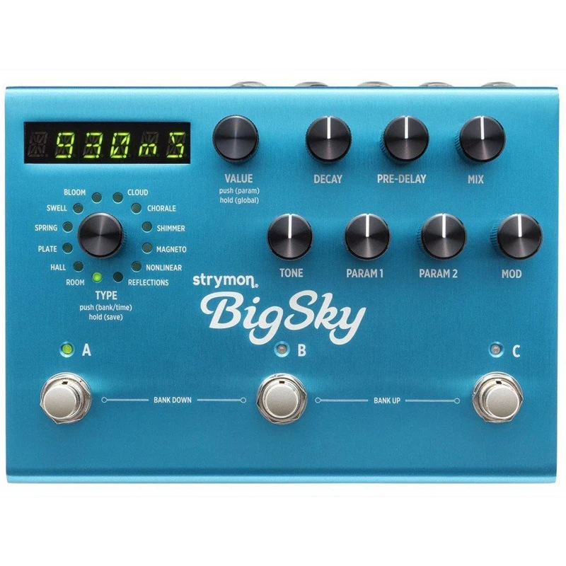 Strymon Bigsky Bluesky Flint Reverb Cloudburst Reverb Single Block Effector