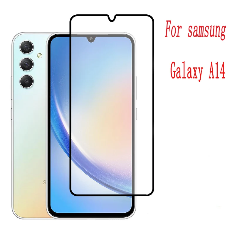 

Full Cover Tempered Glass for Samsung Galaxy A14 Glass on For Samsung A14 5G SM-A146P SM-A146P/N SM-A145F Screen Protector