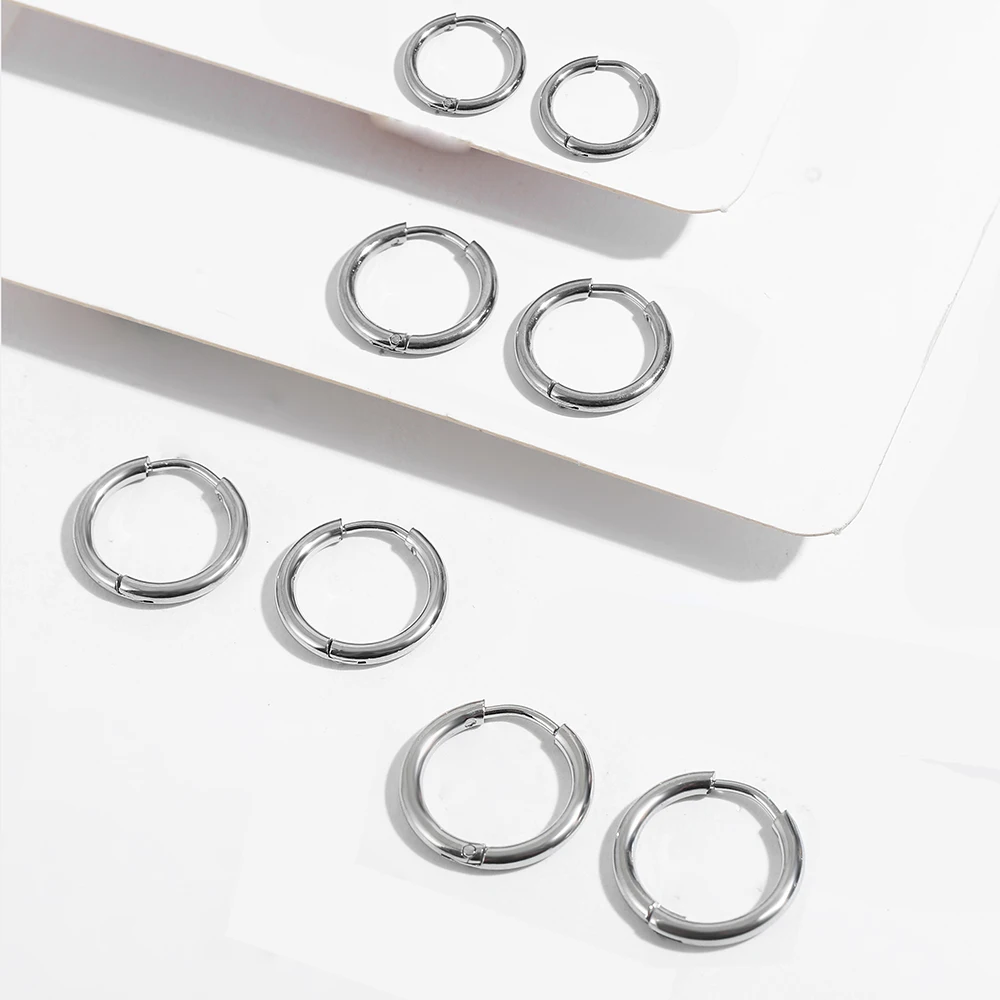 Oorbellen voor meisjes en dames - hypoallergene oorbellen van chirurgisch staal, zilveren kinderoorbellen, roze kinderoorbellen, bloem, ster, hart, sleeper oorbellen, set, veelkleurige kraakbeen