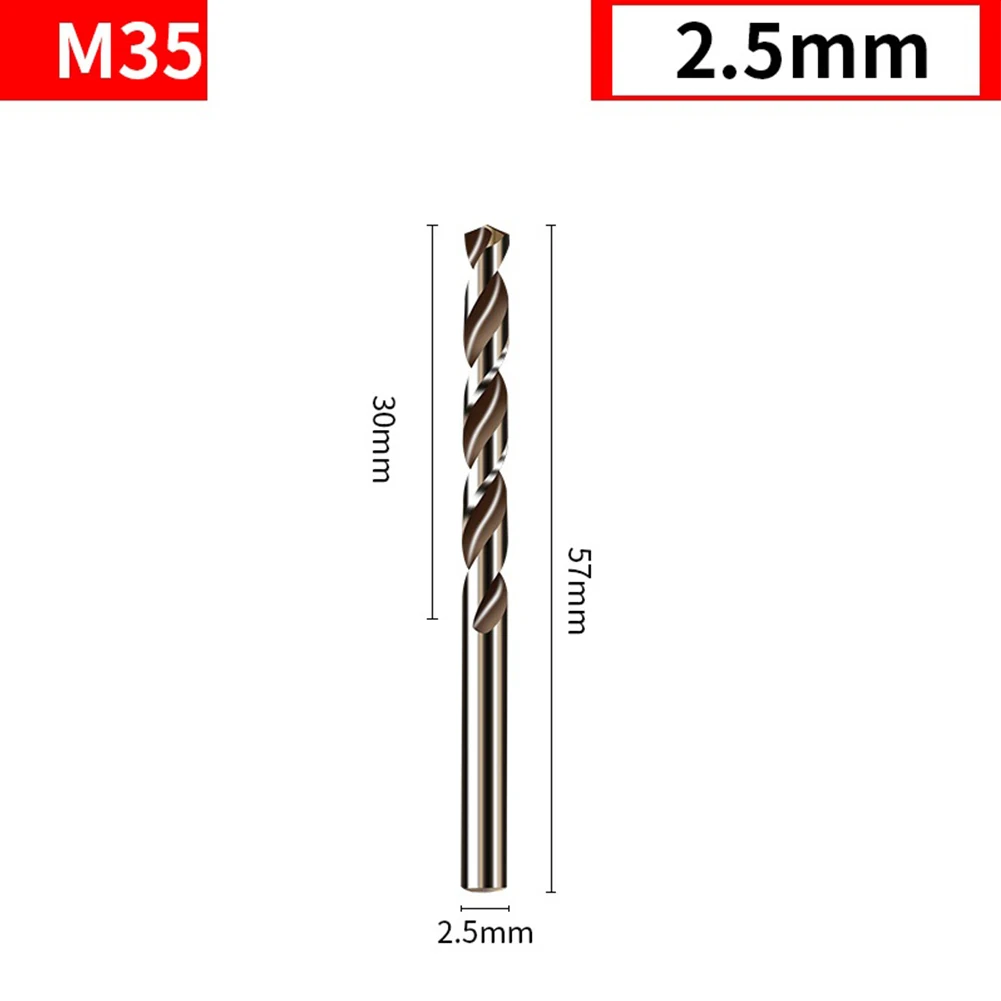 10 stücke HSS M35 Kobalt Bohrer Bohrer Runde Schaft Pistole Bohrer Für Holz Metall Edelstahl Eisen Bohren loch Cutte Werkzeuge – Detail 13