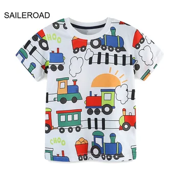 Kids Train Cartoon T-Shirt 1