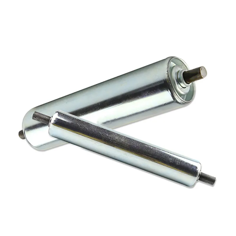 Galvanized Conveyor Line Rollers Diameter 25/38/50/60 Total Length 100-900mm Non-powered Roller Conveyor Line Roller Accessories