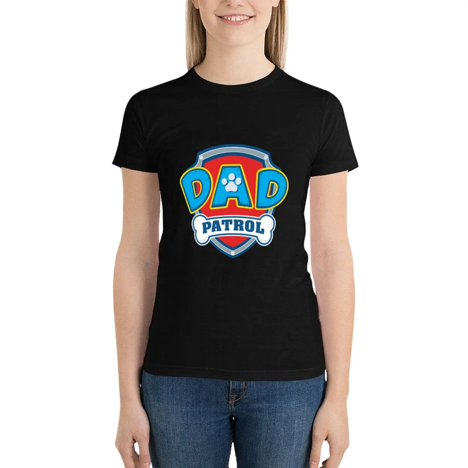 Best Dad Patrol clothes T-Shirt oversized graphics woman t shirt