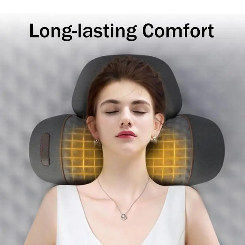 Fisiorest 3in1 Neck Massager Heat Neck Massager For Deep Tissue Pain Relief Improves Blood Circulation Shoulder Massager Pillow 4