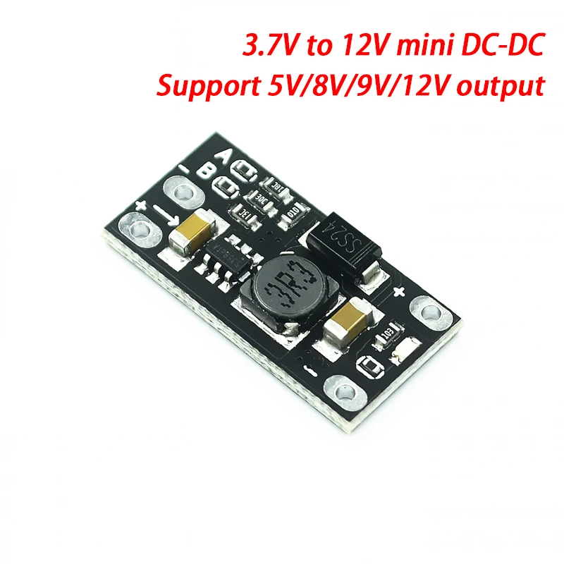 Modulo Boost Mini 3.7 Da 5 Pezzi Da Dc-Dc V A 12V, Supporto Uscita 5V/8V/9V/12V, Boost Batteria Al Litio