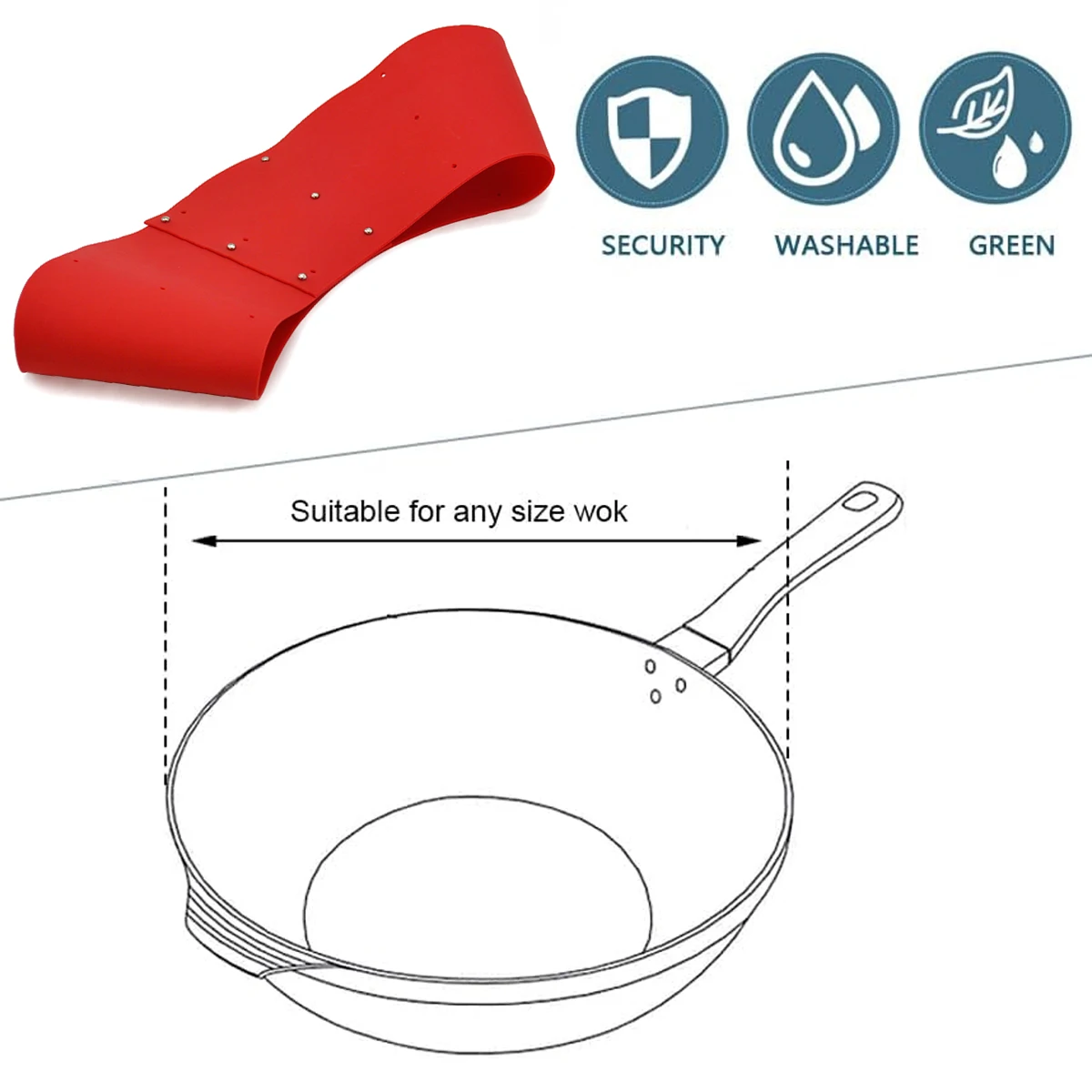 Splatter Guard Adjustable sizes Silicone Oil Splattered Guard Kitchen Gadgets Keep Kitchen Clean