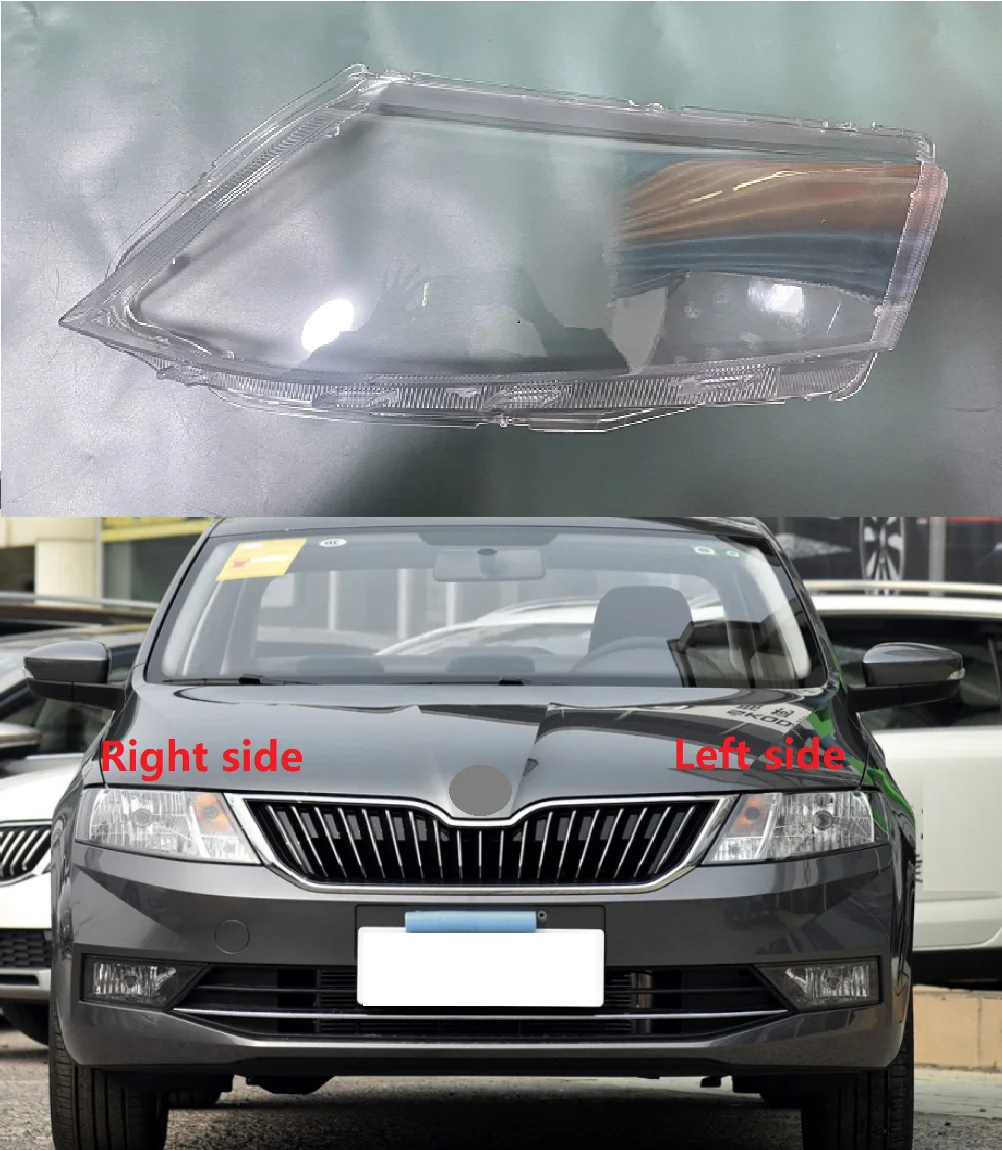 Car Headlight Cover For Skoda Rapid 2018 2019 Plastic Headlamp Lens