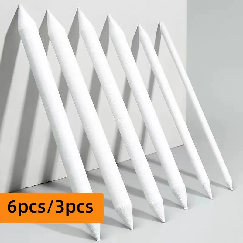 Sketch Drawing Tools 3/6Pcs Double Head Durable Blending Stumps Art Sketch White Drawing Tools Smudge Paper Pencil School Stationery Supplies