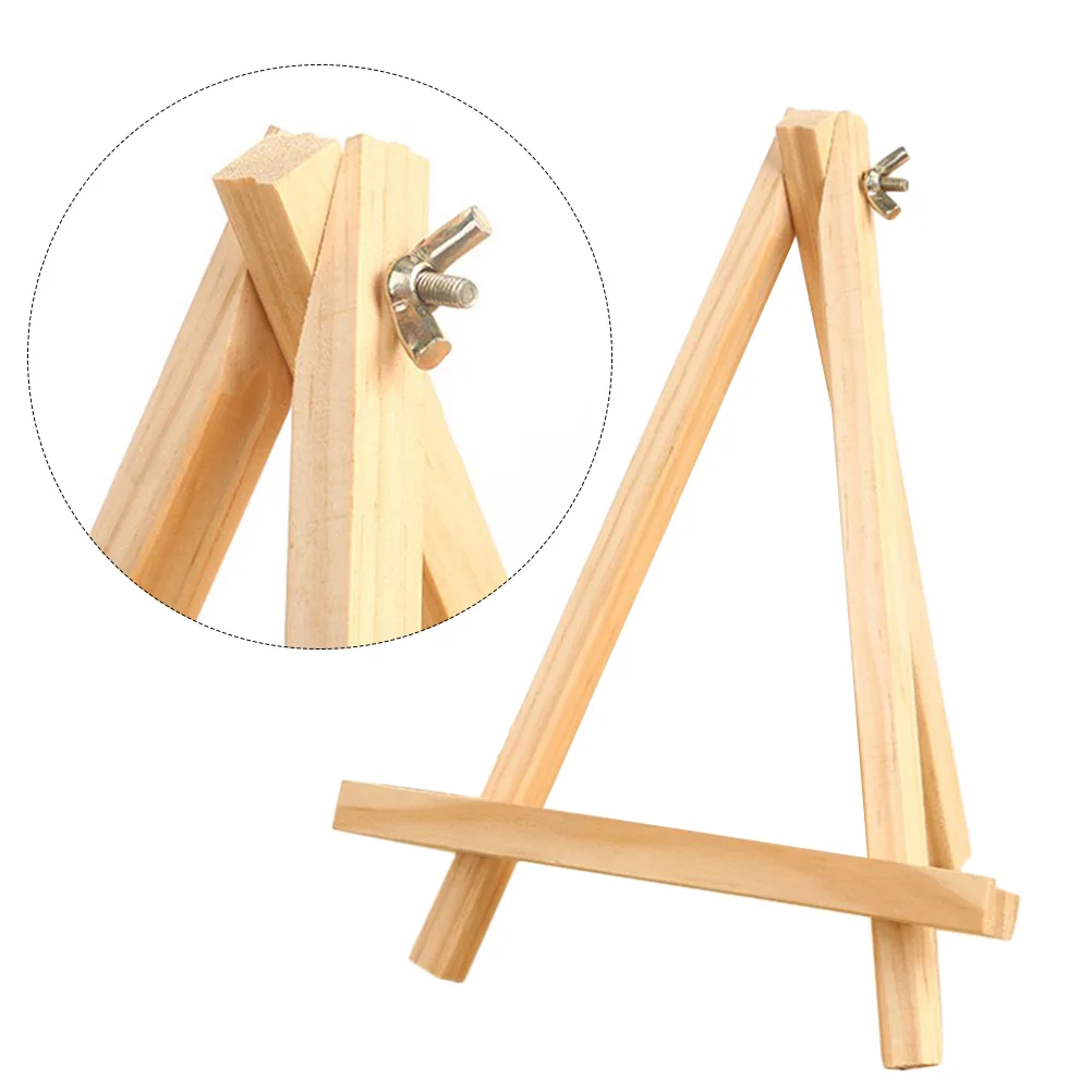 US Art Supply 5 Mini Black Wood Display Easel (Pack of 24), A-Frame Artist  Painting Party Tripod Easel - Tabletop Holder Stand for Small Canvases