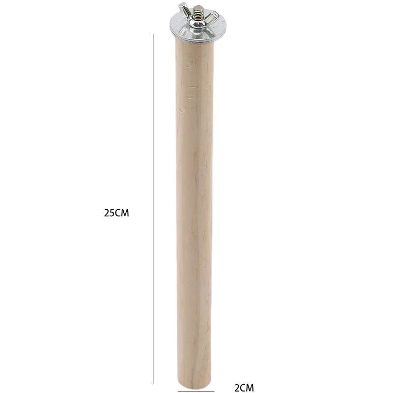 Natural Wood Hanging Stand & Perch for Bird Cages - Parrot Toy & Pet Supplies