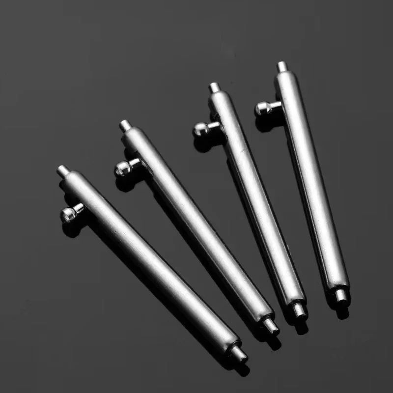 Set of 10 Stainless Steel Quick Release Spring Bar Watch Strap Links (1.5mm/1.8mm Diameter, 12mm-26mm Width)