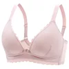 Thin Pure Cotton Maternity Breastfeeding Underwear Gathers Anti Sagging Soft and Comfortable Women's Bra During Pregnancy 4