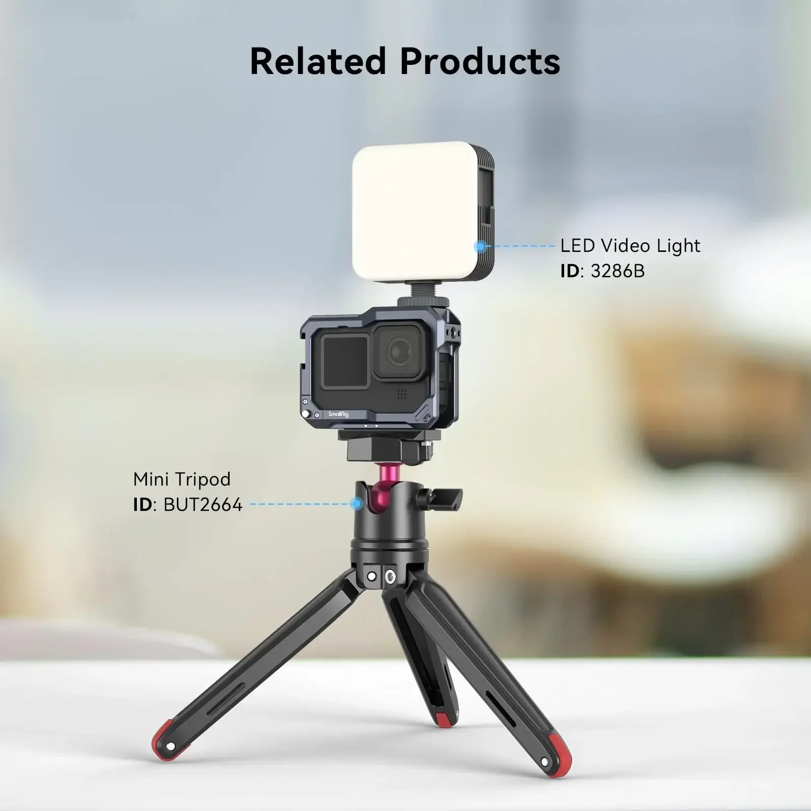 SmallRig Action Camera Full Protection Cage for Hero 13 /Hero12/Hero11/Hero 10/H
