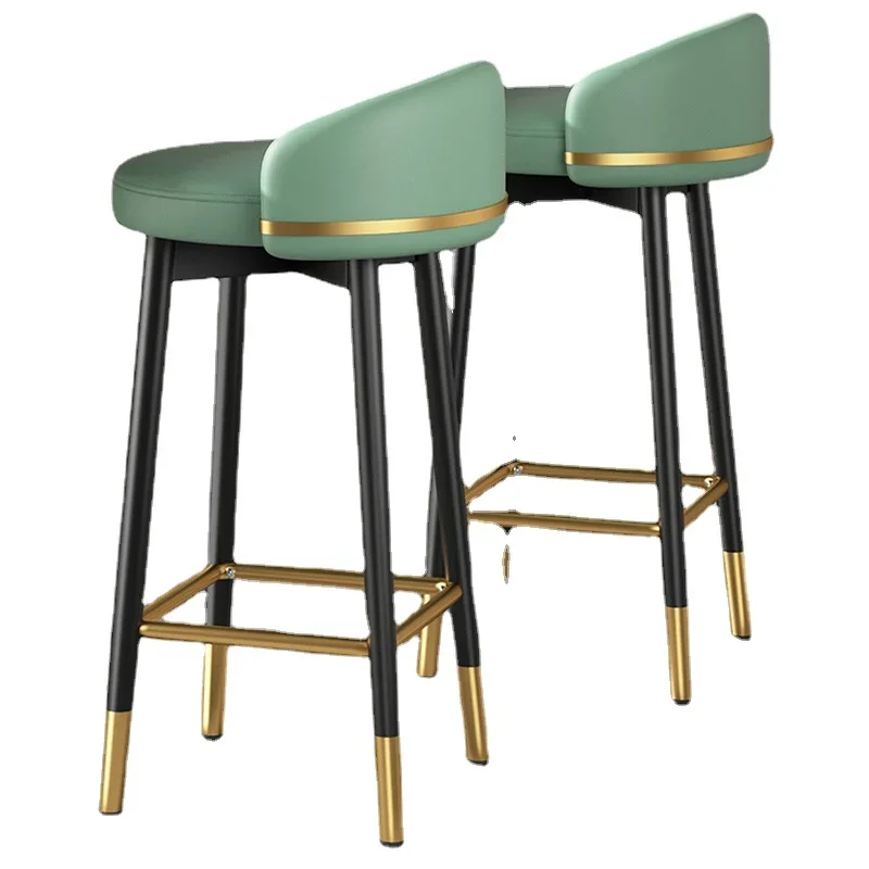 

Silla redonda para Bar y cocina, taburete moderno de lujo para recepción de oficina, Bar, productos para el hogar