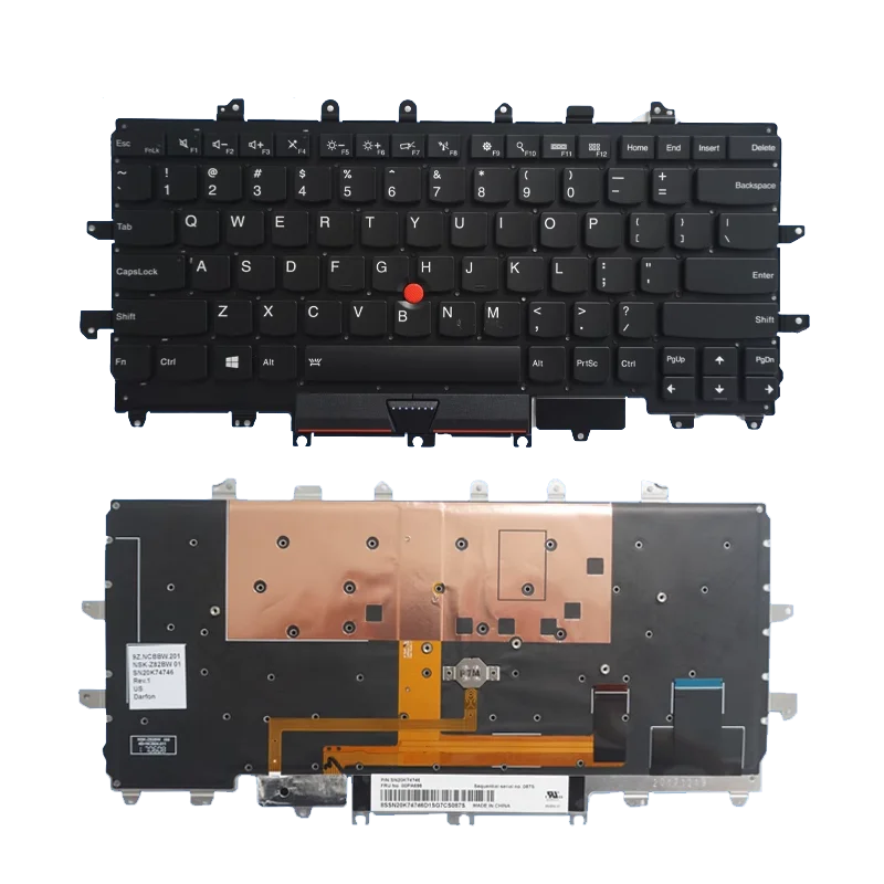 

Клавиатура для LENOVO THINKPAD X1 Carbon 4rd Gen 2016 US без рамки