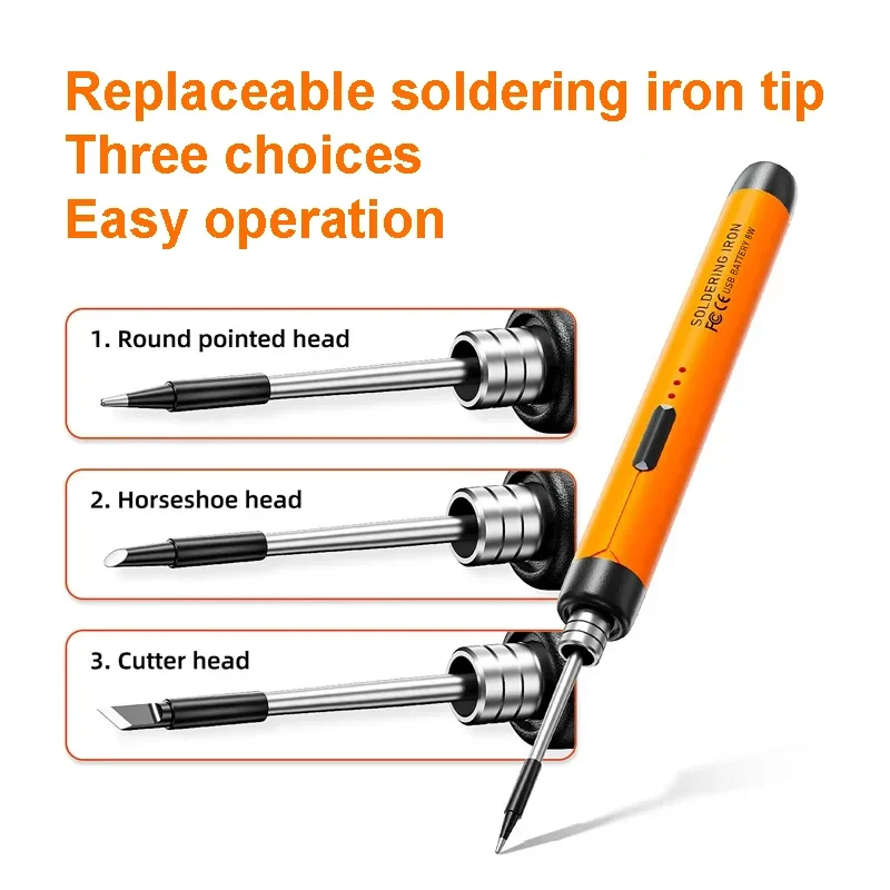 Soldering Iron Tip Mini Portable Replacement Tip Rapid Heating Welding Tool Solder Accessories 5V 8W soldering iron,soldering iron tips,solder iron kit