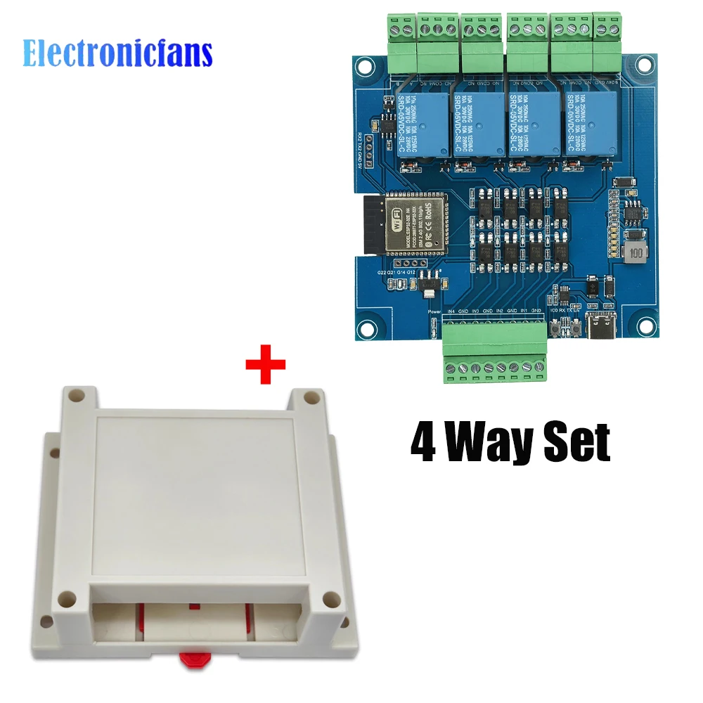 ตัวเลือกสินค้า โมดูลรีเลย์ ESP32 ควบคุม Wi-Fi Bluetooth 4/8 ช่อง