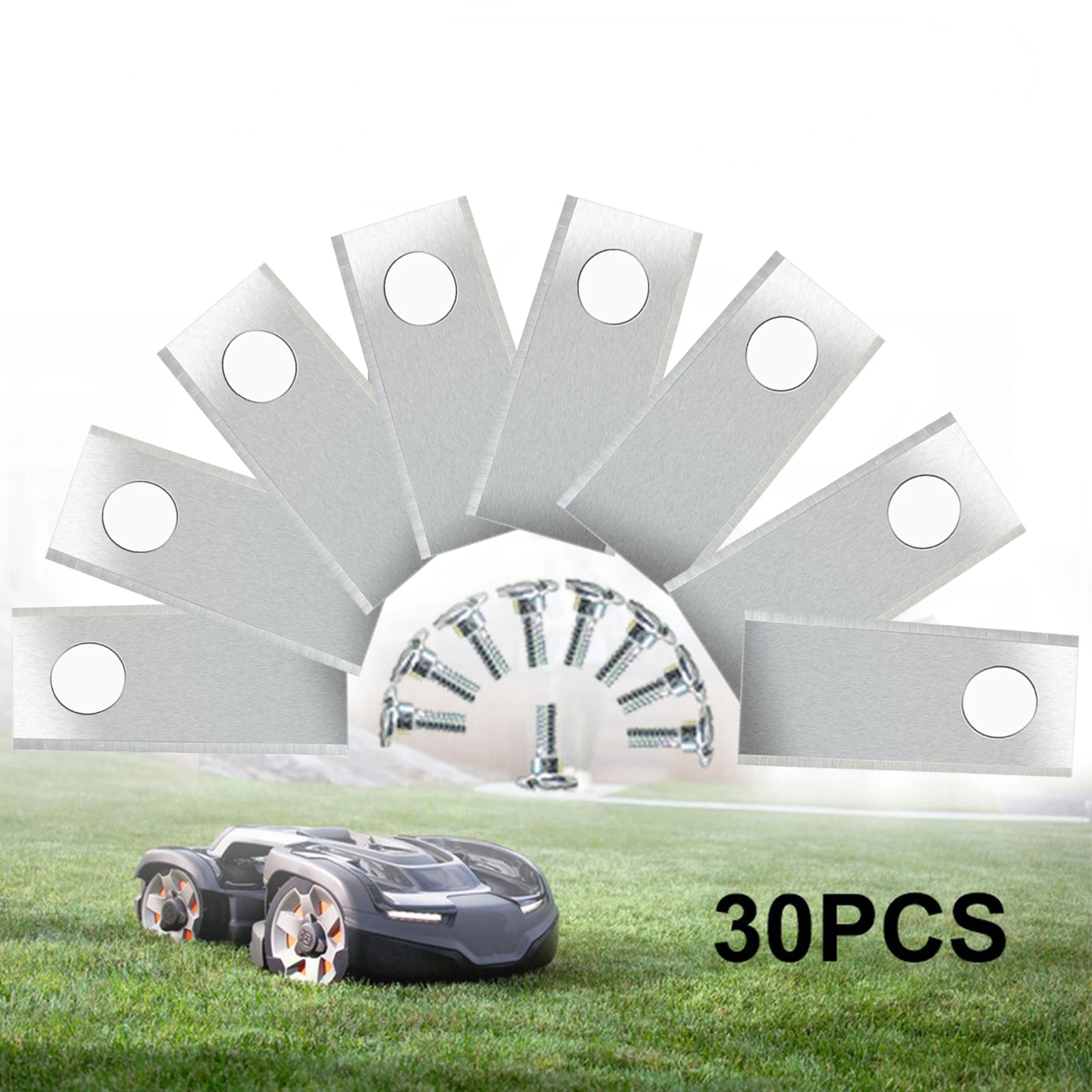 30/18Pcs Trimmer Lama Tosaerba Erba Di Ricambio Trimmer Pezzo Di Taglio Per Worx Landroid Giardino Robot Tosaerba Strumenti