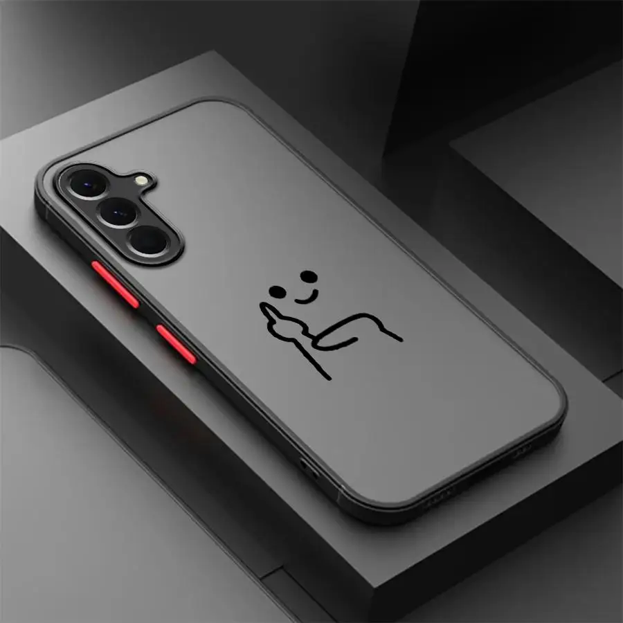 Cute Stick Figure Lines Phone Case - Stylish Back Cover Design