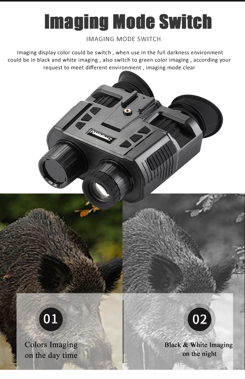 NV8000 Helmet HD Infrared Night Vision Device, 3D Hunting Video Camera, Outdoor Camping Tent, Travel Binoculars